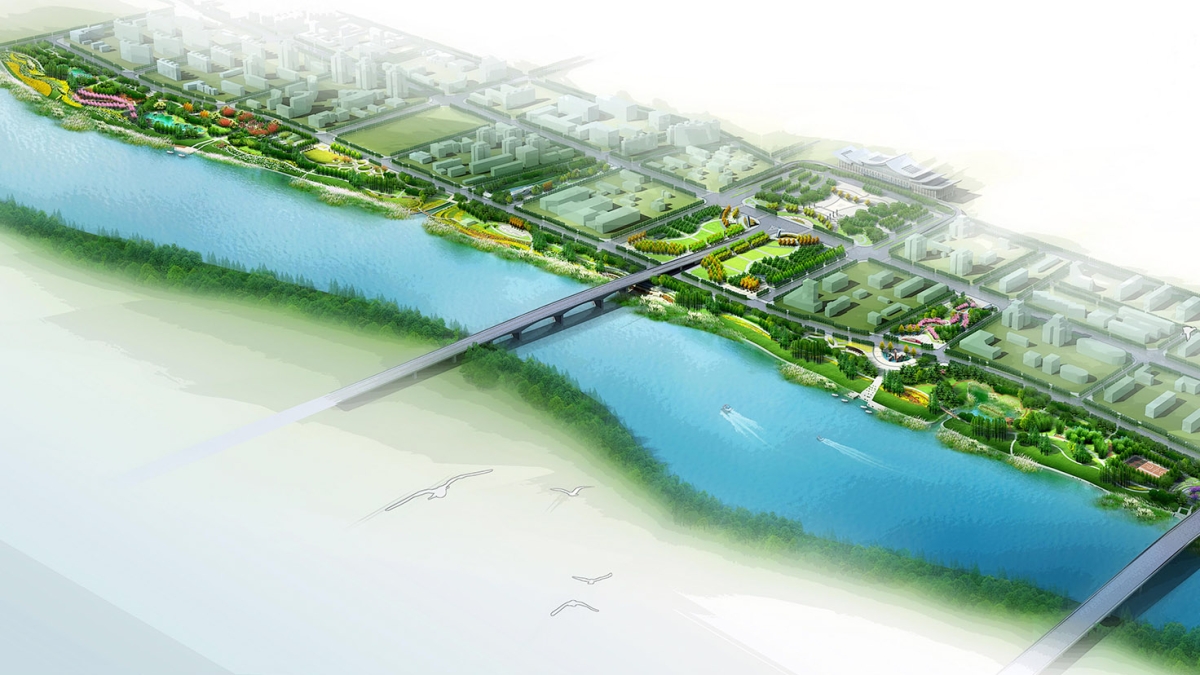 衡陽市武廣高鐵站前片區(qū)耒水（東岸）風光帶工程設(shè)計