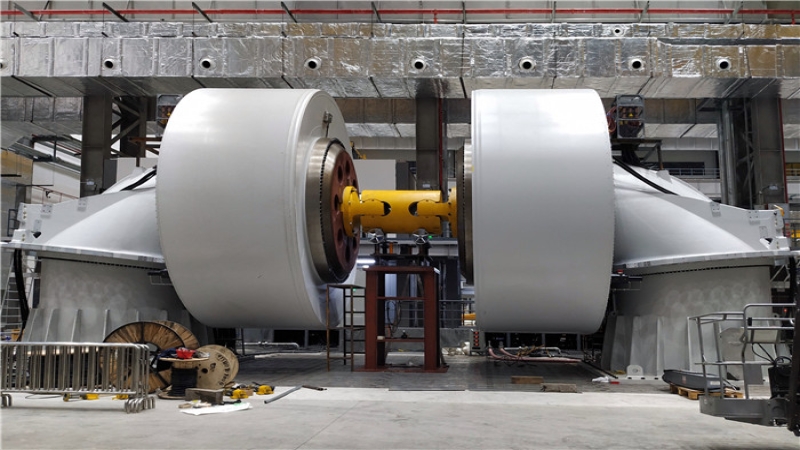 上海電氣風(fēng)電集團大兆瓦低速永磁同步電機對拖試驗平臺投入運行