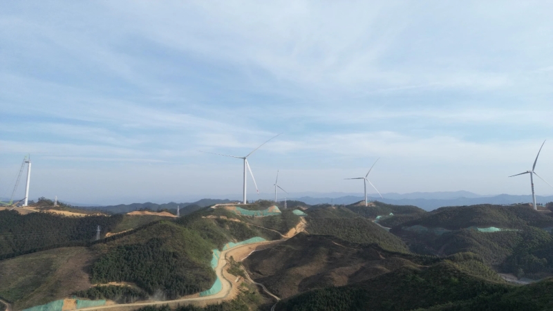 點亮綠色未來！廣西田林100MW風電項目全容量并網