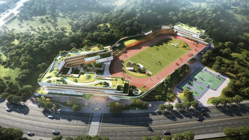 書山云臺(tái)，和成自然一一和印初中建設(shè)項(xiàng)目設(shè)計(jì)