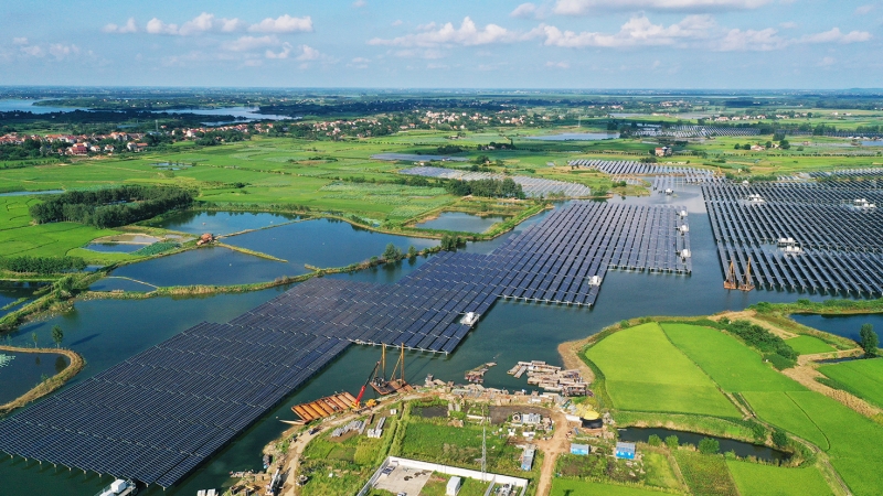 肥西花崗 40MWp 漁光互補(bǔ)光伏電站