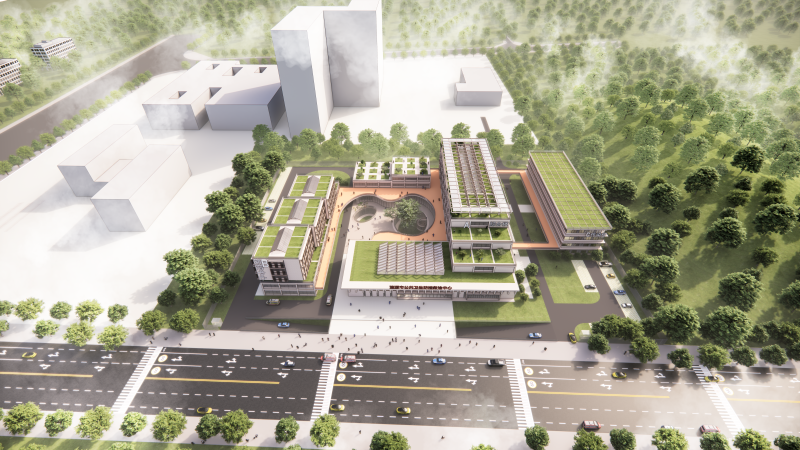 生命綠島 療愈之境一一中機國際中標(biāo)漣源市公共衛(wèi)生防控救治中心建設(shè)項目