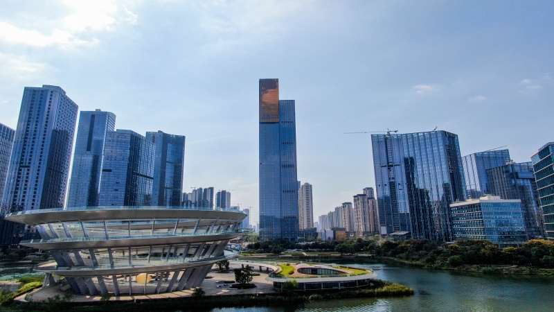 紅網(wǎng)報道！河西第二高樓即將投用