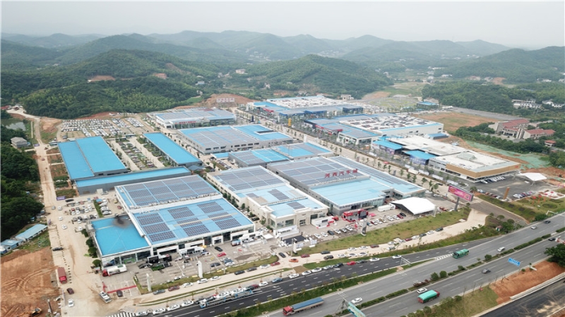 長沙河西汽車城屋頂分布式光伏發(fā)電項目并網(wǎng)發(fā)電